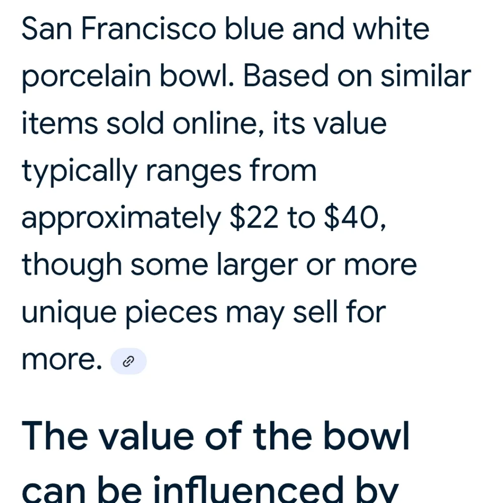 Japan TAKAHASHI San Francisco  Blue Floral Ceramic Bowl 6.5